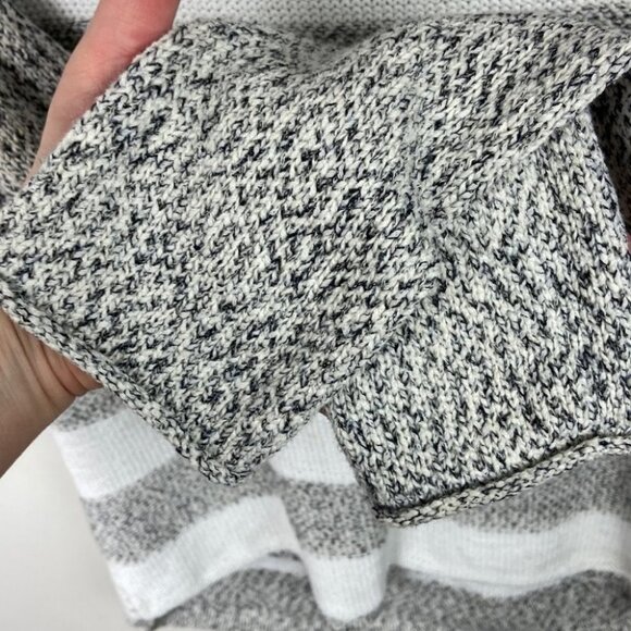 Revolve Sanctuary Grey White Stripe Baseball Top Long Sleeve Sweater Size XS - Picture 6 of 10